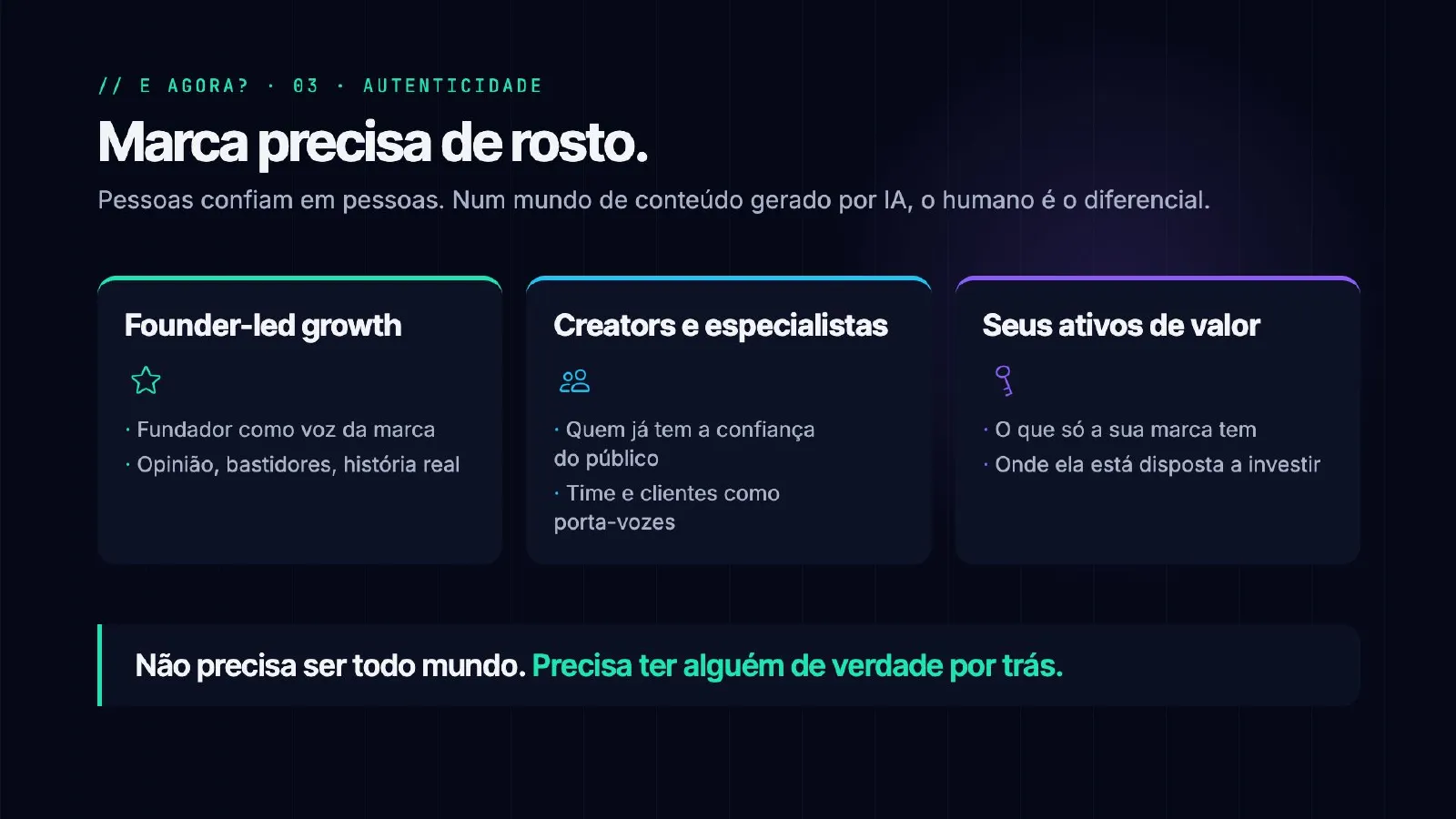 O tráfego sumiu. E agora? — slide 34