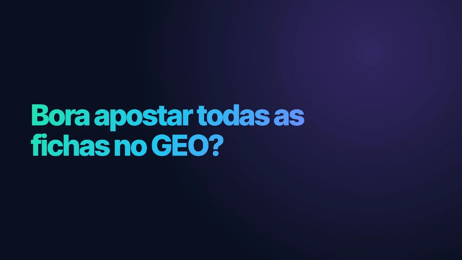 O tráfego sumiu. E agora? — slide 25