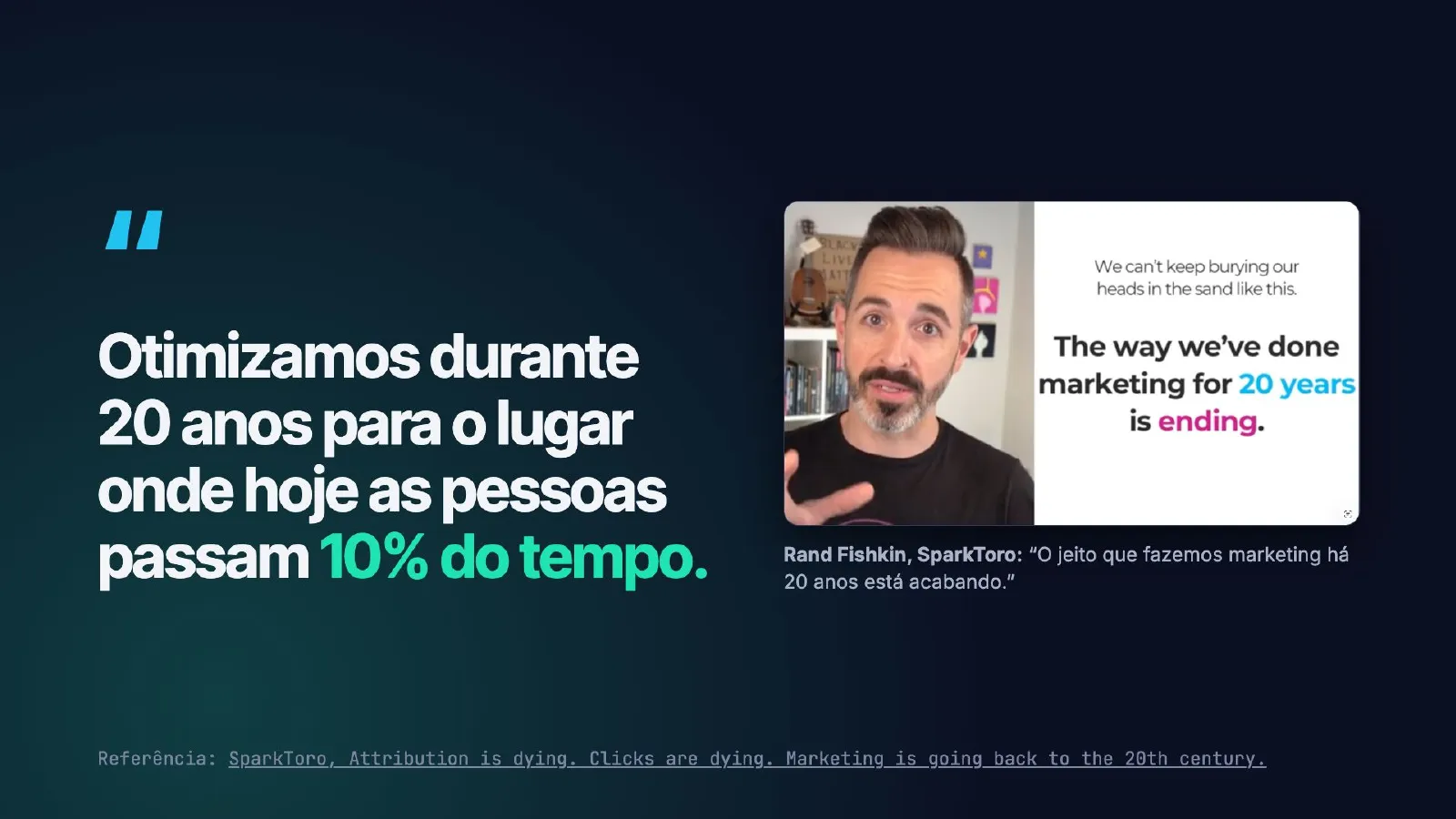 O tráfego sumiu. E agora? — slide 20
