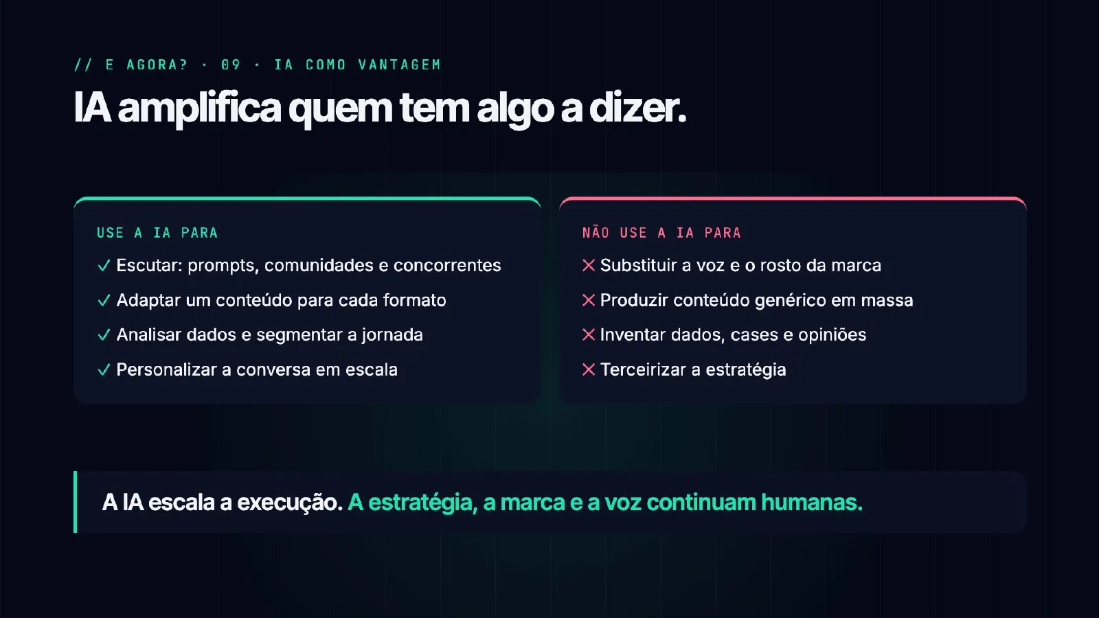 O tráfego sumiu. E agora? — slide 40