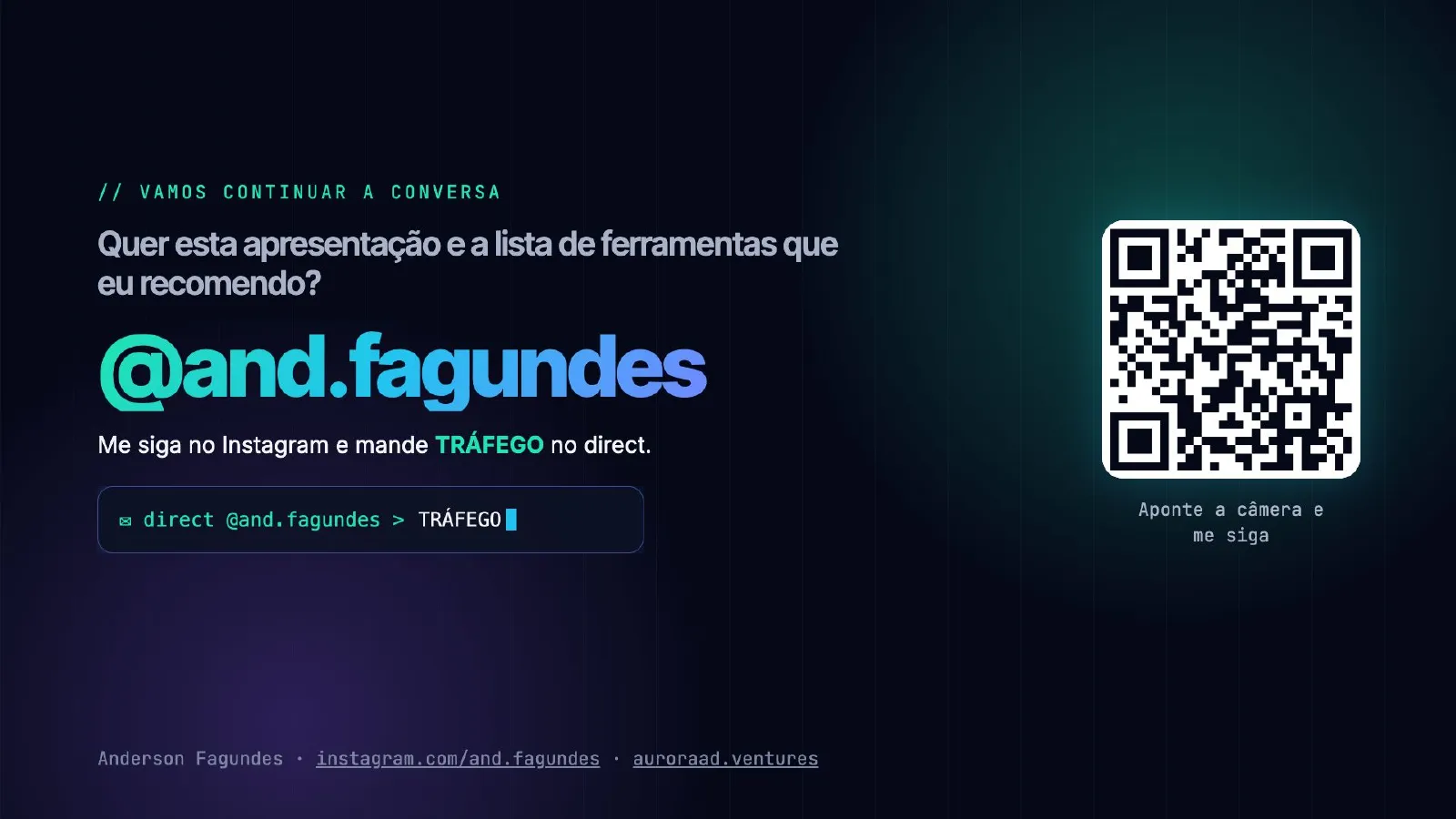 O tráfego sumiu. E agora? — slide 42